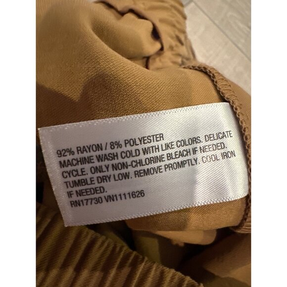 Women's High-Rise Ankle Cargo Pants - a New Day Tan XXL - Picture 8 of 9